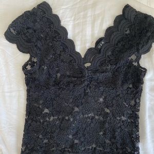 Black lace shirt